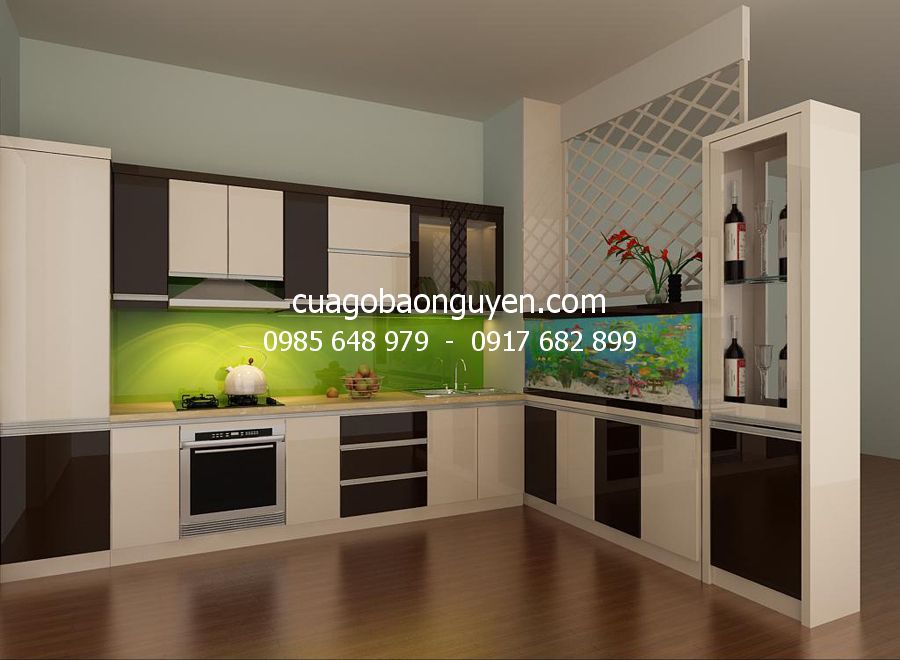 Tủ bếp gỗ công nghiệp M1